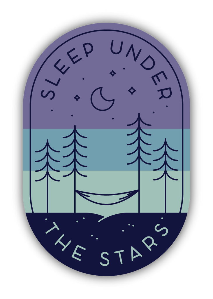 Sleep Under The Stars Sticker - Lake Effect