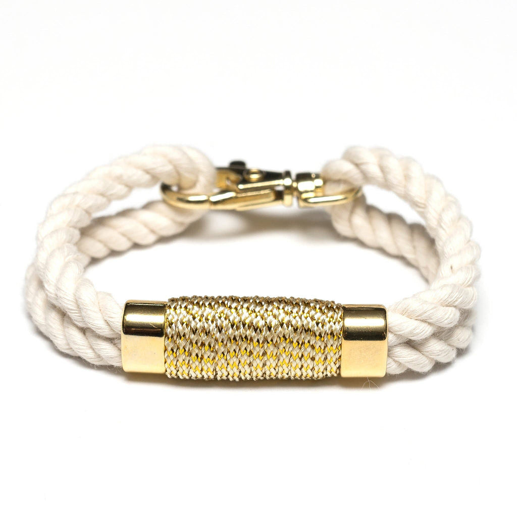 Tremont Bracelet - Ivory/Metallic Gold by Allison Cole - Lake Effect