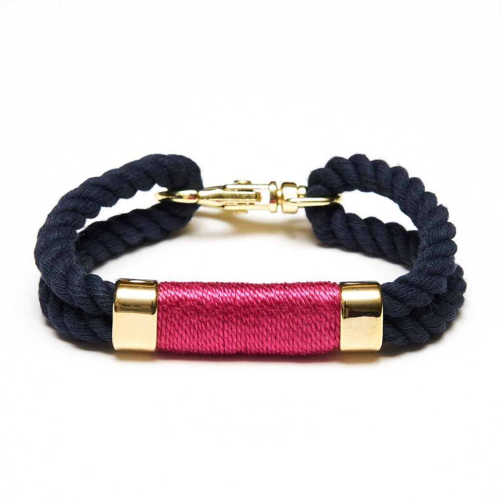 Tremont Bracelet - Navy/Pink/Gold by Allison Cole - Lake Effect