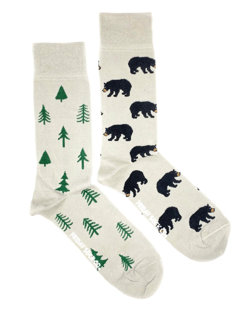 Bear & Trees Socks - Lake Effect