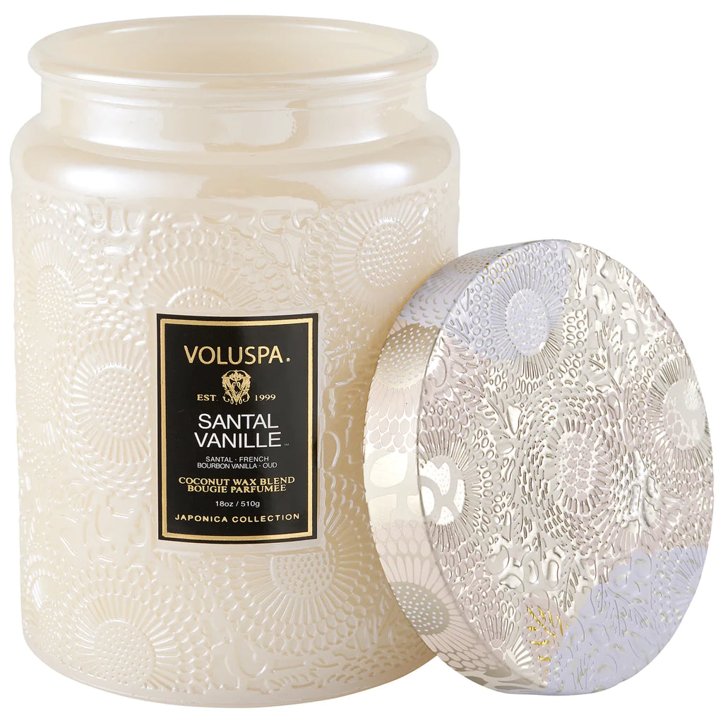 Santal Vanilla Large Jar Candle by Voluspa - Lake Effect
