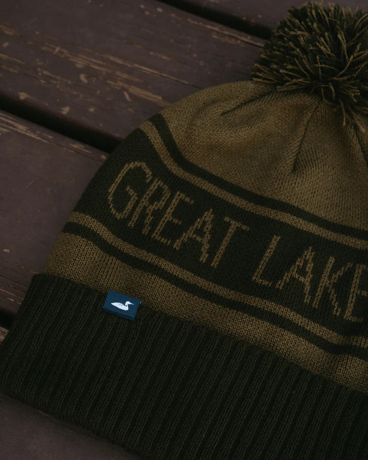 Cabin Beanie- Olive by Great Lakes Co - Lake Effect