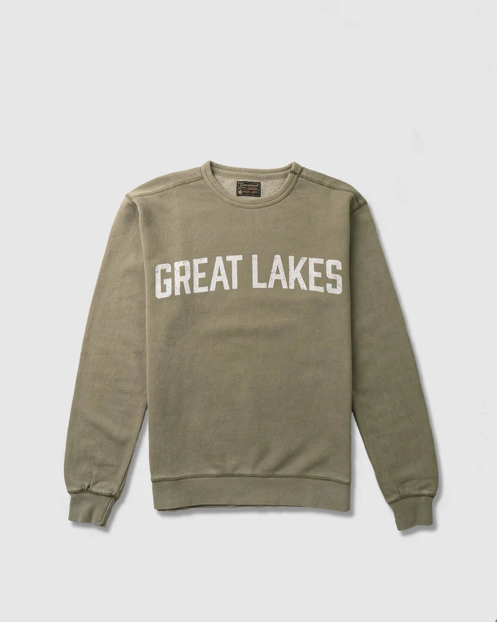 Weathered Crew- Moss by Great Lakes Co - Lake Effect