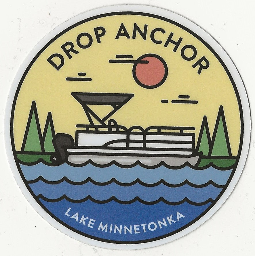 Lake Drop Anchor Sticker Lake Effect