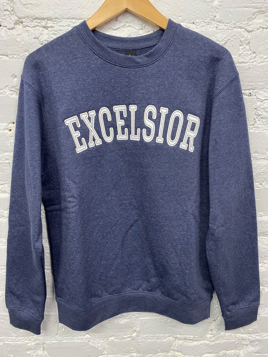 Excelsior Felt Lettered Crew Lake Effect