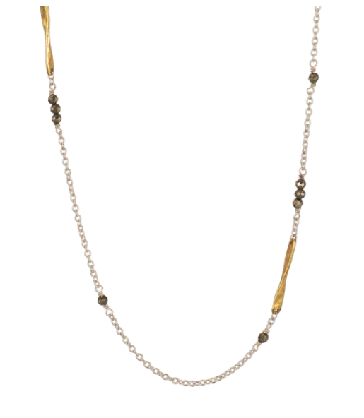 Lume Chain - Pyrite 18" by Waxing Poetic - Lake Effect