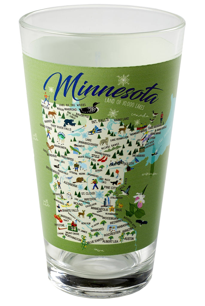 Minnesota Pint Glass - Lake Effect