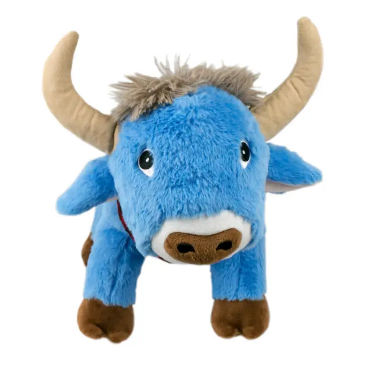 Crunch Plush Blue Ox Dog Toy - Lake Effect