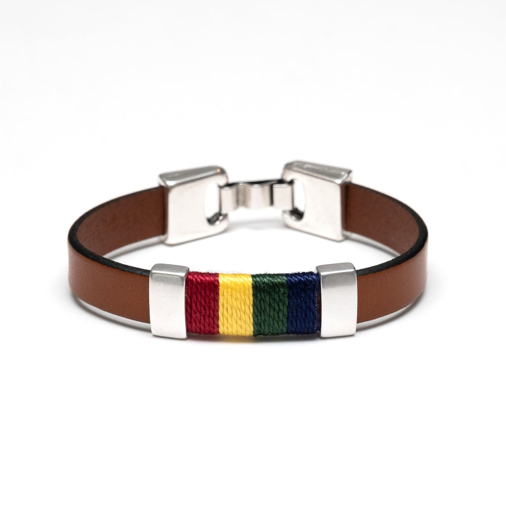 Bristol Bracelet - Mahogany/Red/Yellow/Green/Blue/Silver by Allison Cole - Lake Effect