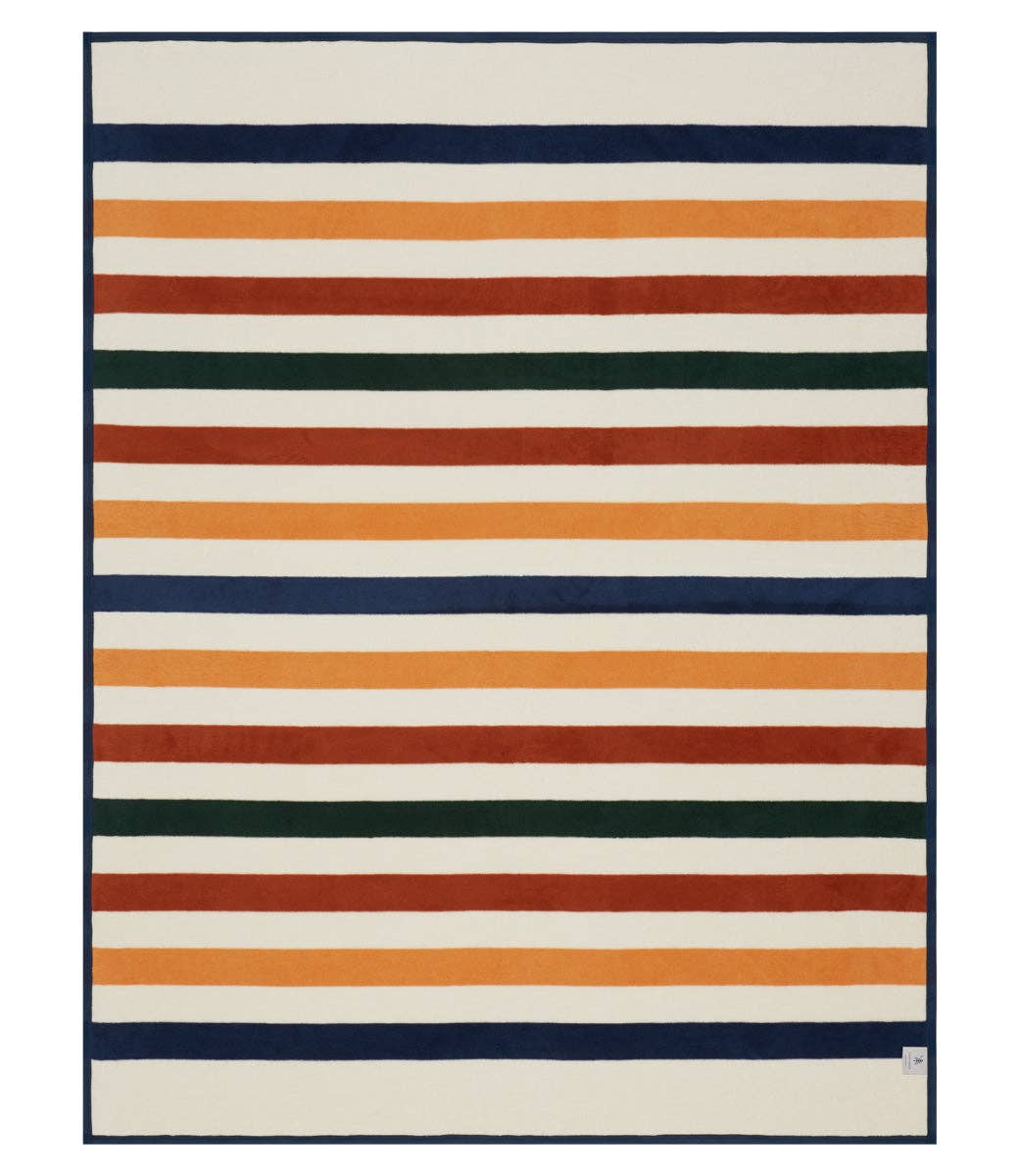 Vintage Casco Bay Stripe Blanket - Thumbnail 4