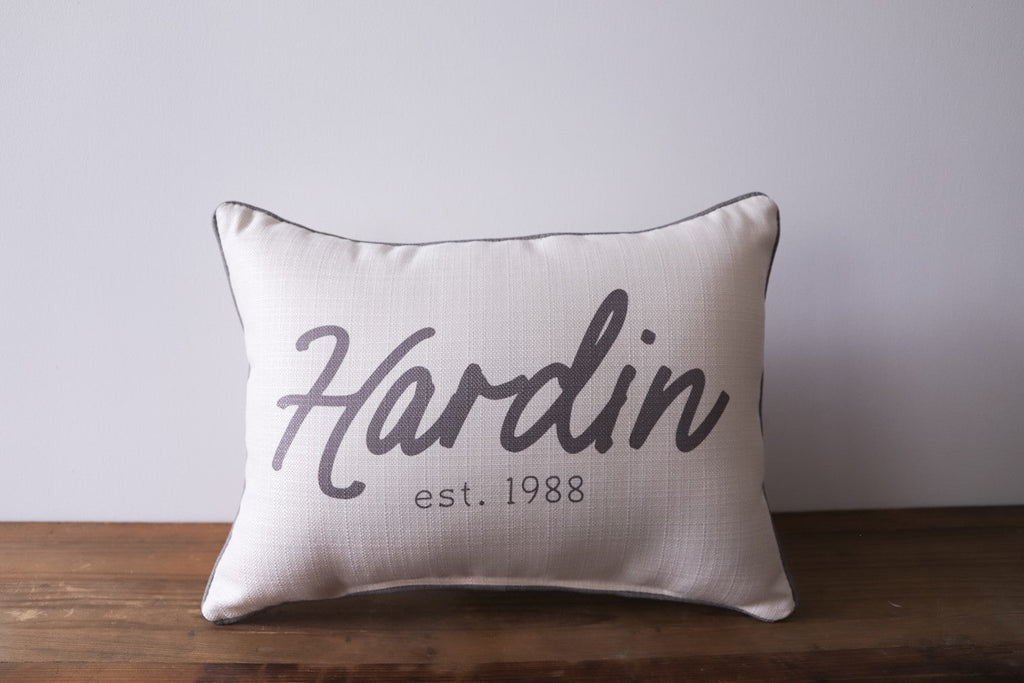 Fantastic Last Name Pillow - Lake Effect