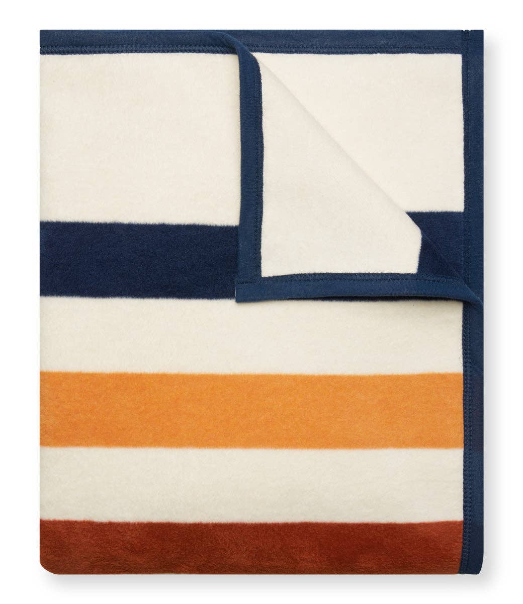 Vintage Casco Bay Stripe Blanket - Thumbnail 3