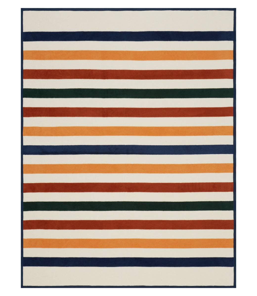 Vintage Casco Bay Stripe Blanket - Thumbnail 2