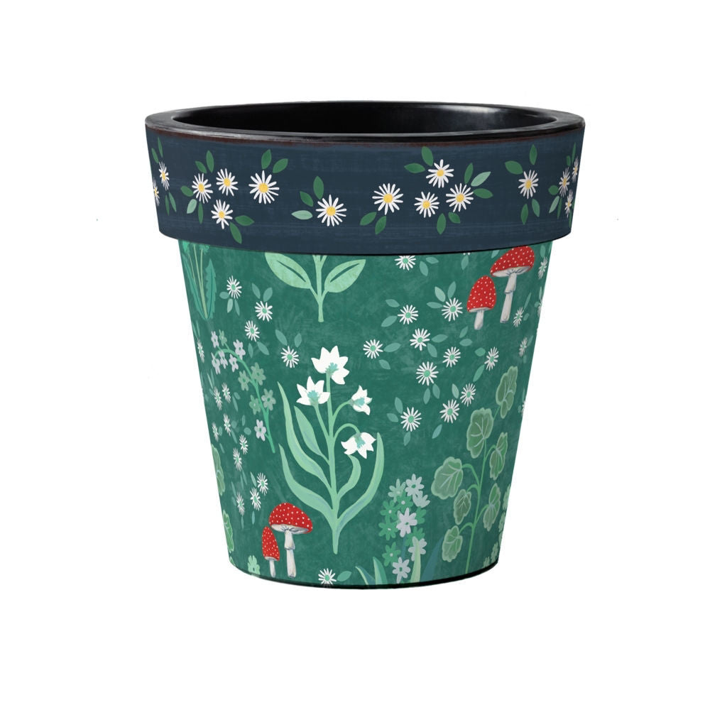 Geranium Welcome 15" Art Planter by Studio M - Lake Effect
