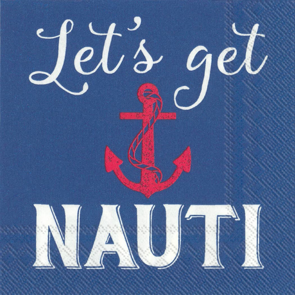 Lets Get Nauti Cocktail Napkin - Lake Effect