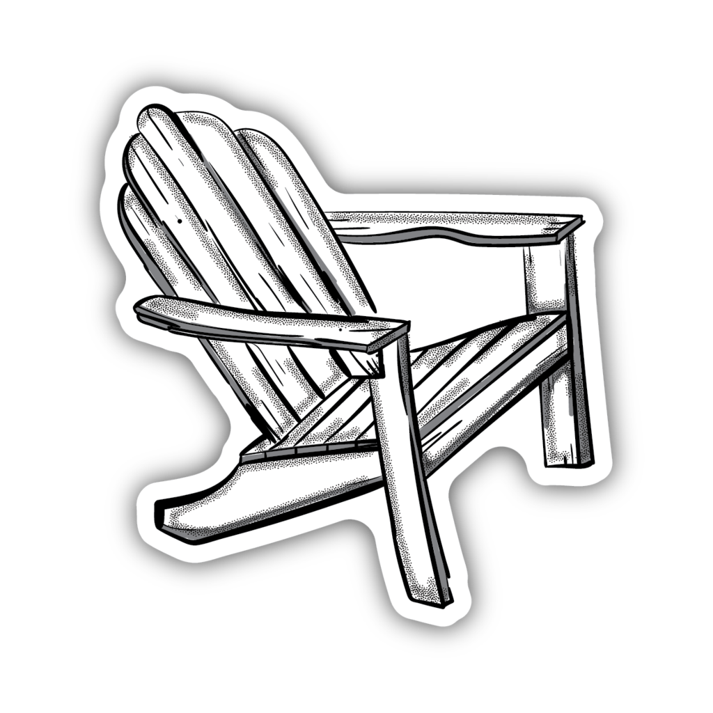 Adirondack Chair Sticker - Lake Effect