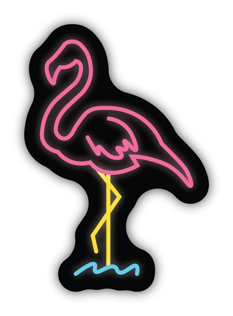 Neon Flamingo Sticker - Lake Effect