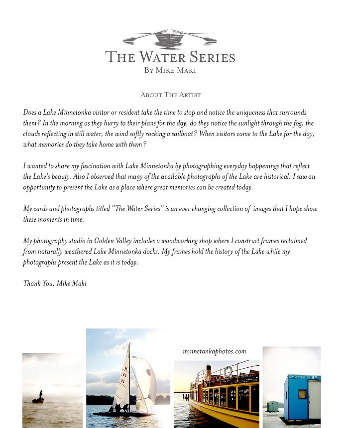 Water Series Print- Three Sailboats- Excelsior Bay - Lake Effect