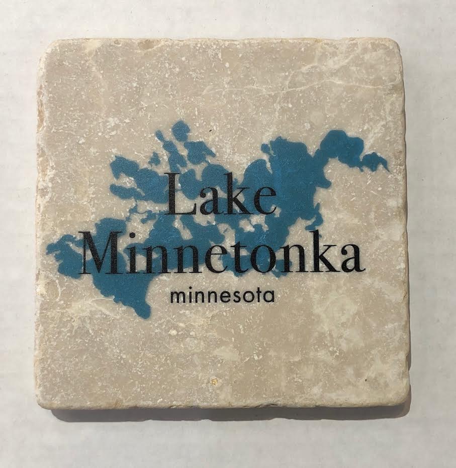 Marble Coaster- Lake Minnetonka Blue - Lake Effect