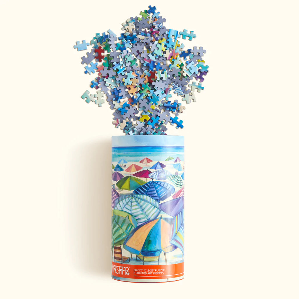 Umbrella Beach 1000 Piece Puzzle - Lake Effect