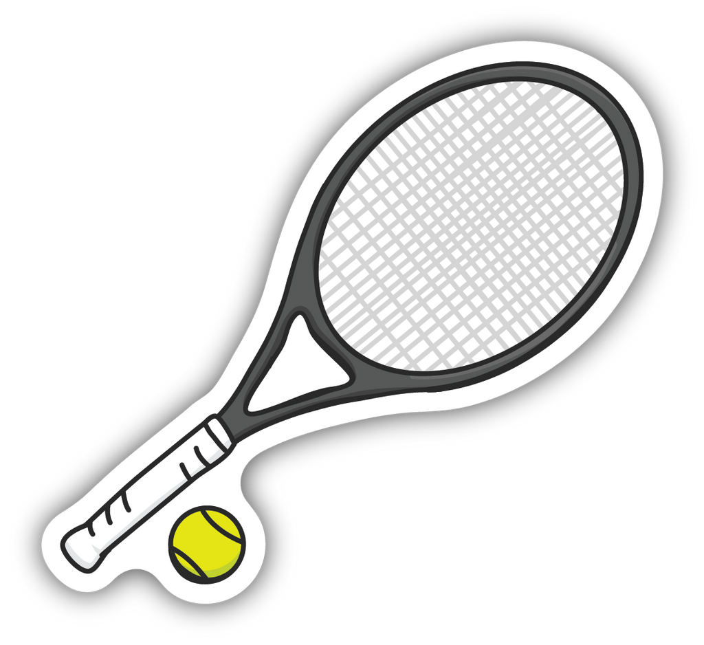 Tennis Racquet Sticker - Lake Effect