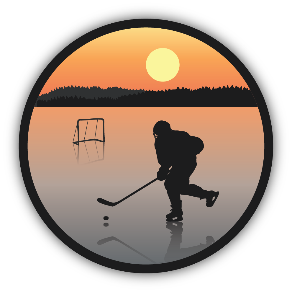 Hockey Scene Sticker - Lake Effect