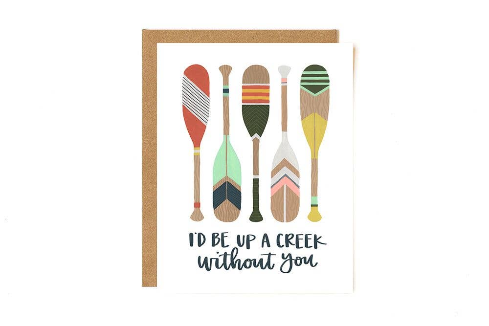 Up A Creek Paddles Greeting Card - Lake Effect