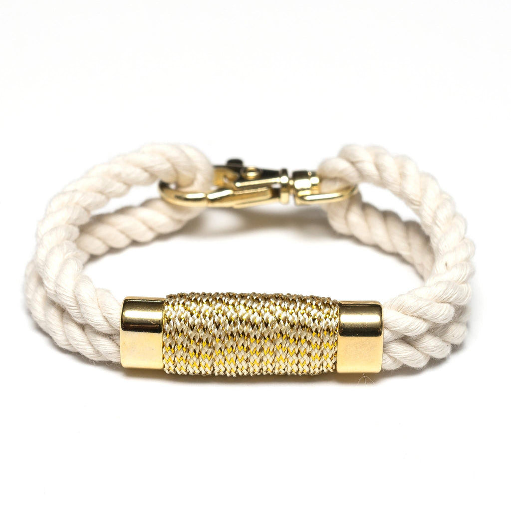 Tremont Bracelet - Ivory/Metallic Gold by Allison Cole - Lake Effect