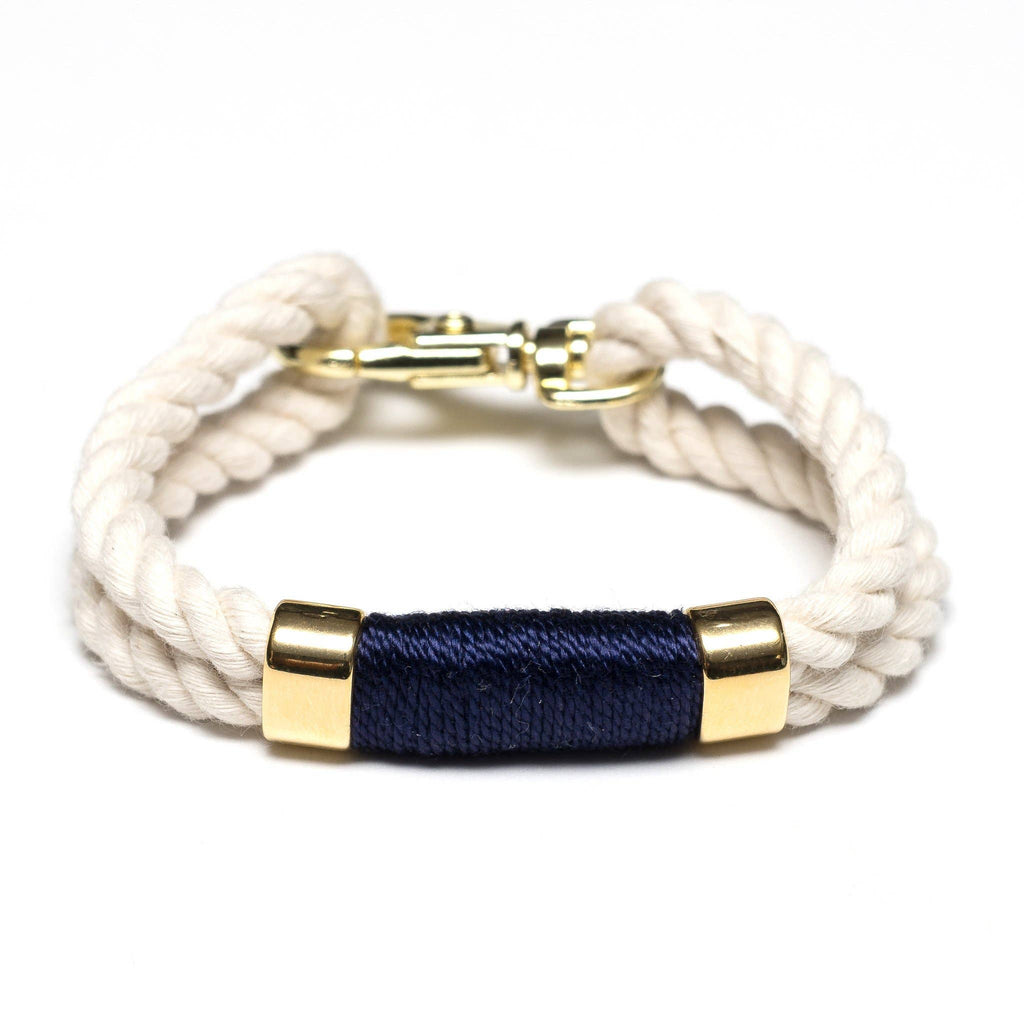 Tremont Bracelet - Ivory/Navy/Gold by Allison Cole - Lake Effect