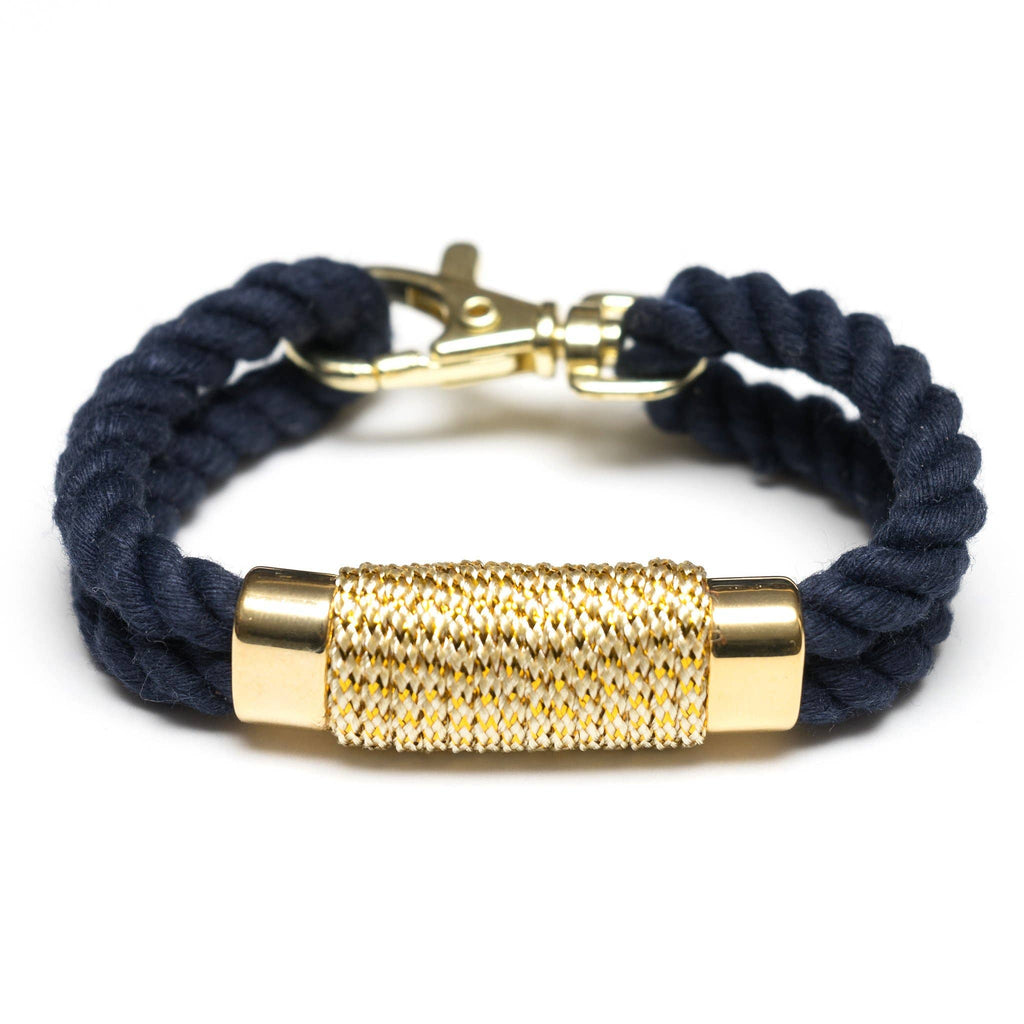 Tremont Bracelet - Navy/Metallic Gold by Allison Cole - Lake Effect