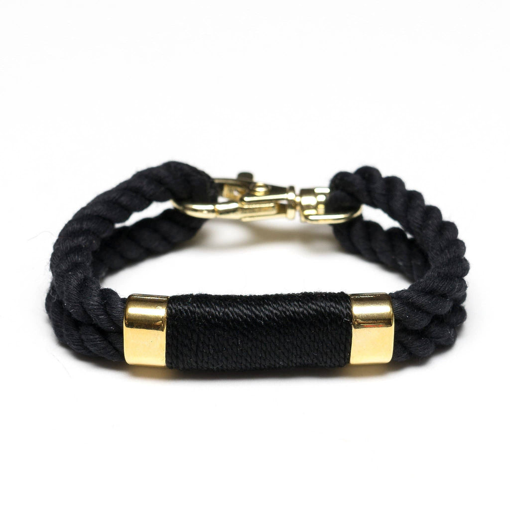 Tremont Bracelet - Black/Black/Gold by Allison Cole - Lake Effect