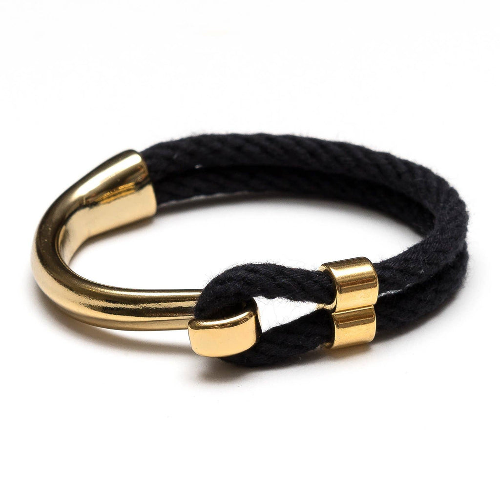 Hampstead Bracelet - Black/Gold by Allison Cole - Lake Effect