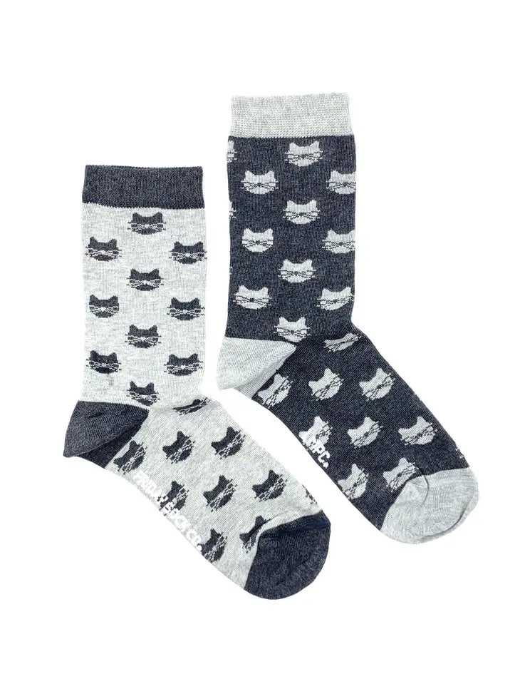 Grey Cats Women's Socks - Lake Effect