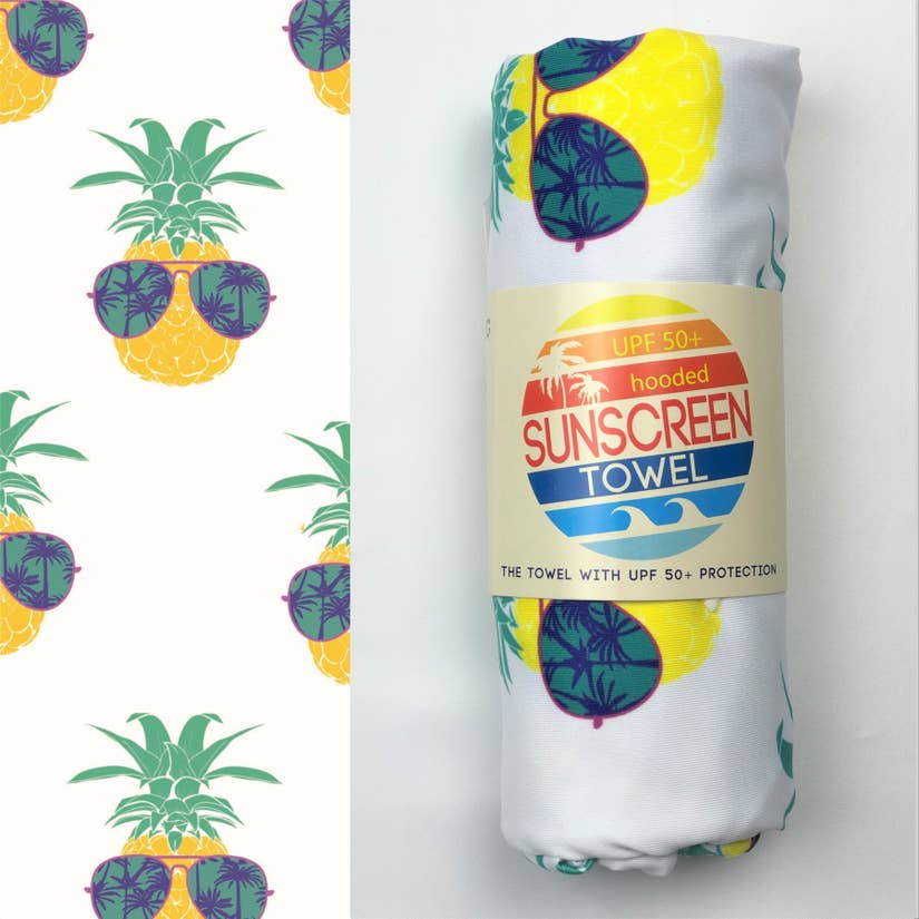 Hooded UPF Kids Towel by Luv Bug - Lake Effect