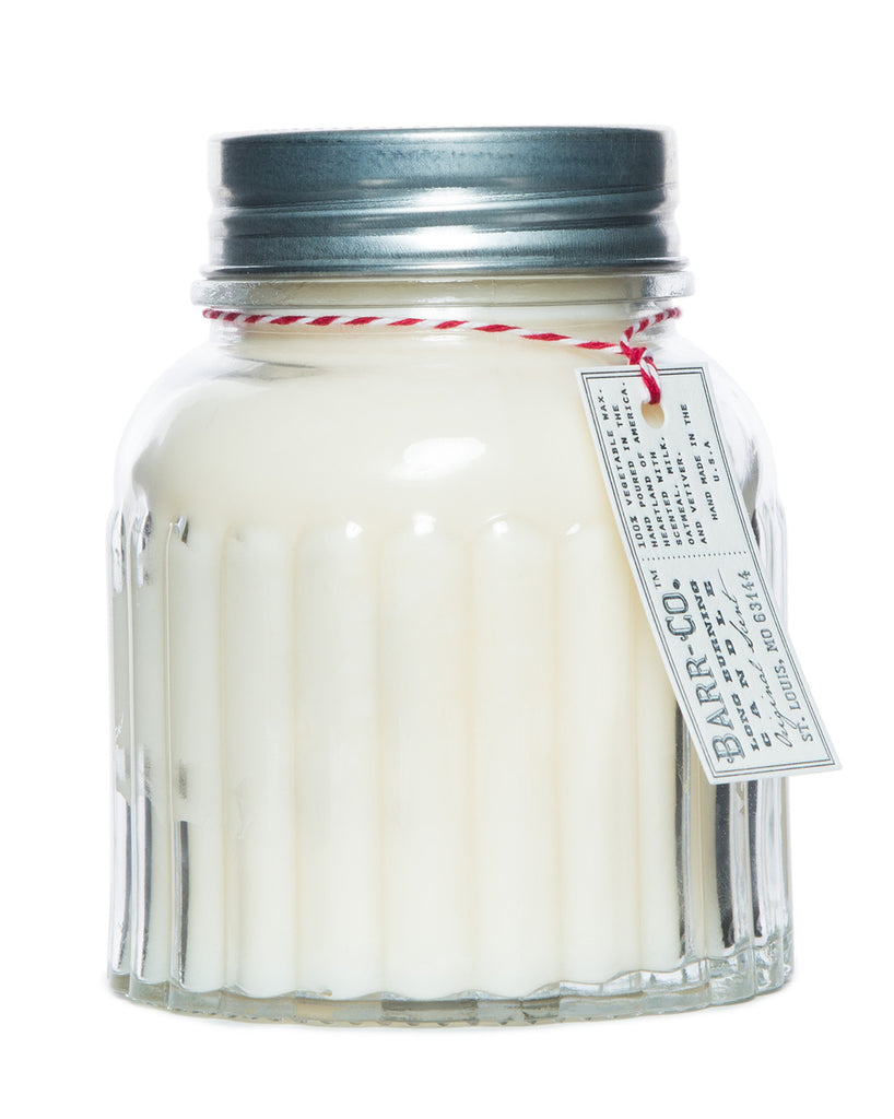 Apothecary Jar Candle- Original Scent (White) by Barr-Co - Lake Effect