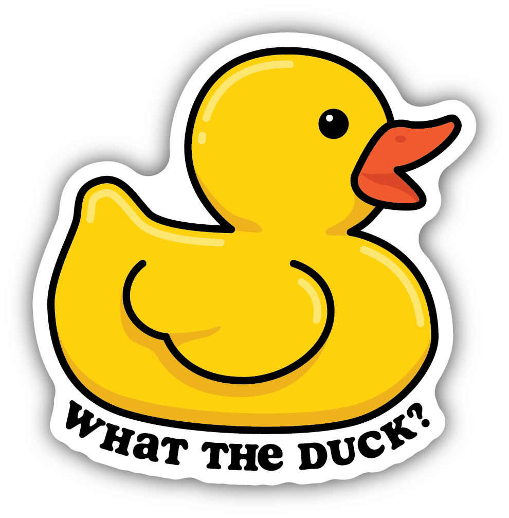 What The Duck Rubber Duck Sticker - Lake Effect
