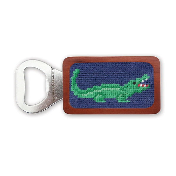 Alligator Needlepoint Bottle Opener by Smathers & Branson - Lake Effect