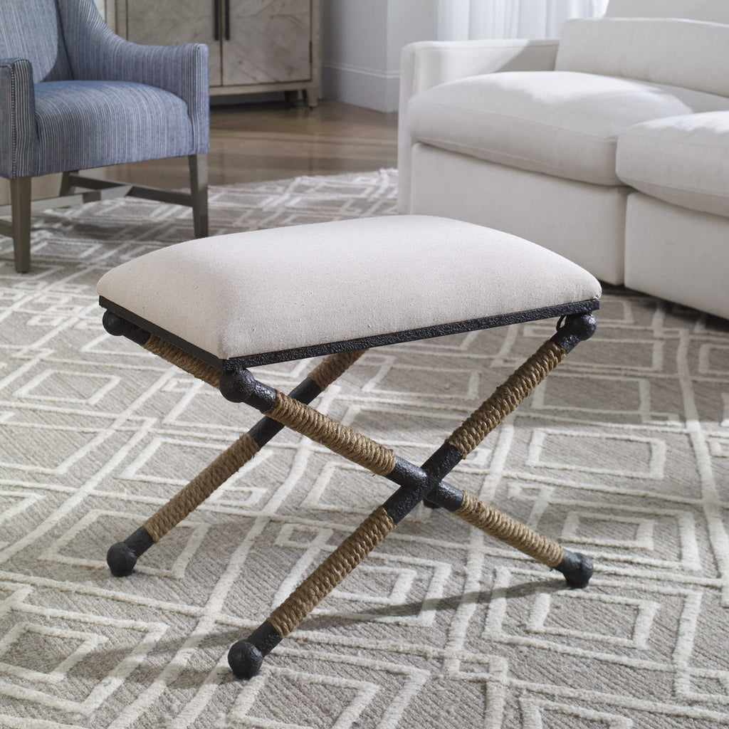 Firth Small Bench- Oatmeal - Lake Effect
