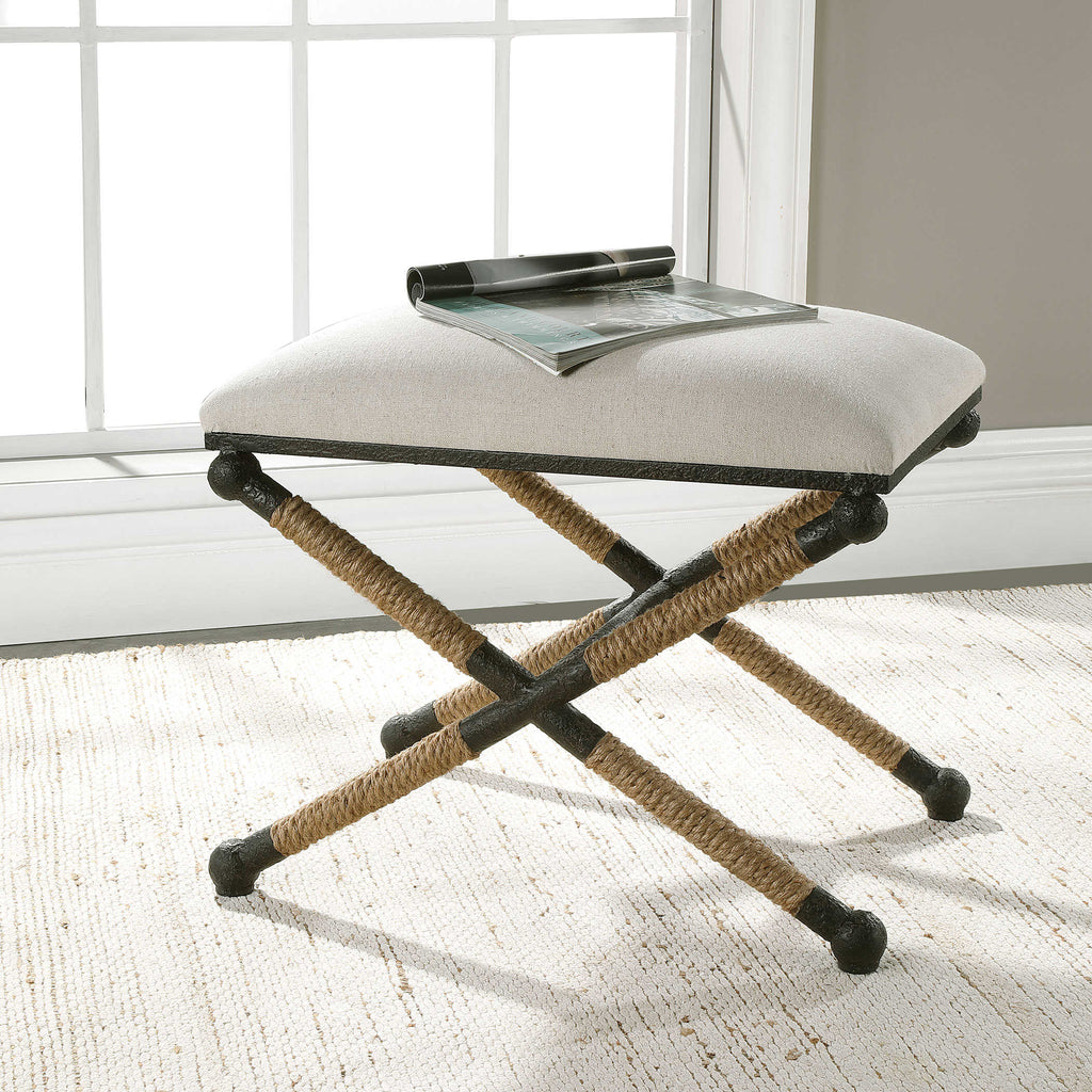 Firth Small Bench- Oatmeal - Lake Effect