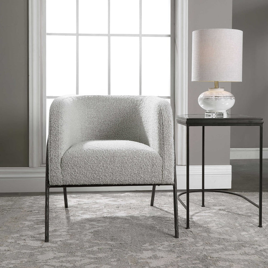 Jacobsen Accent Chair- Grey - Lake Effect