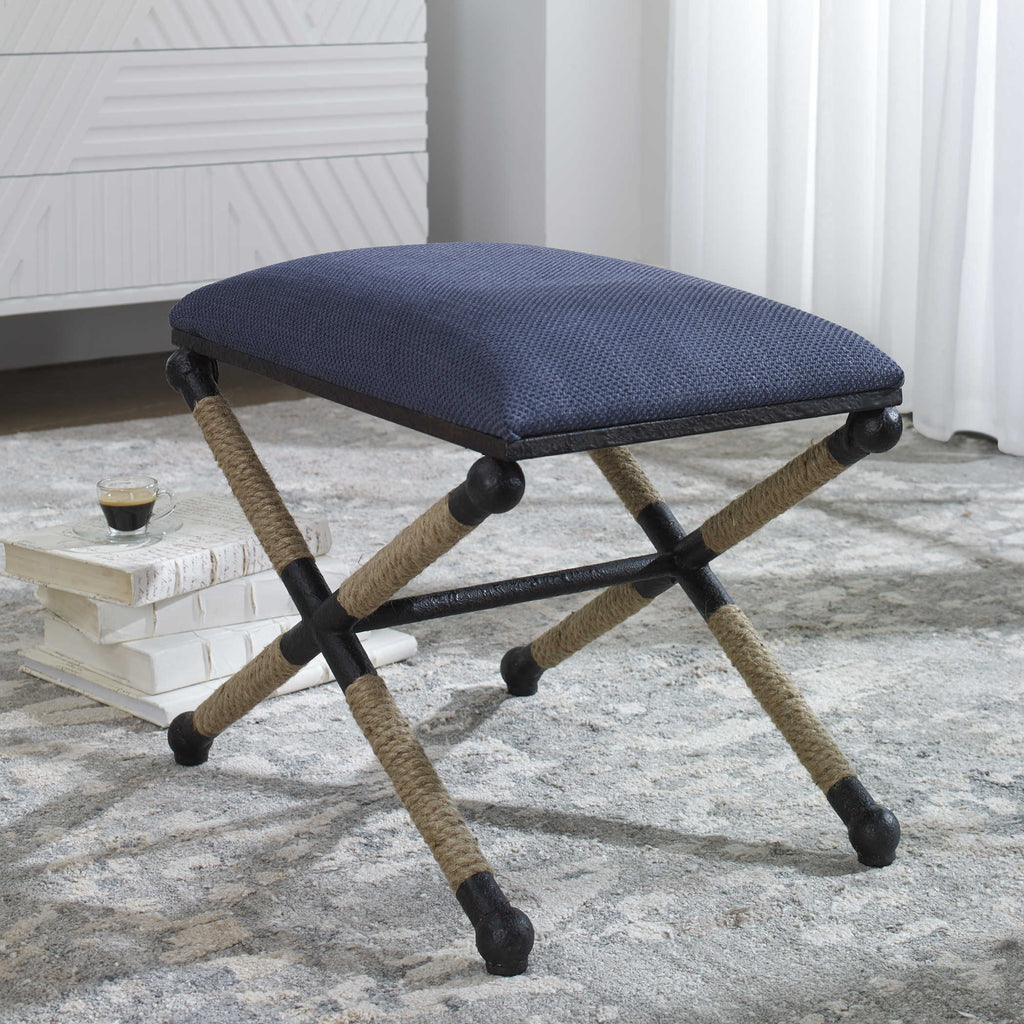 Firth Small Bench- Navy - Lake Effect