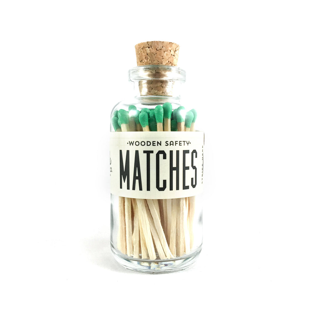 Green Mini Vintage Apothecary Matches - Lake Effect