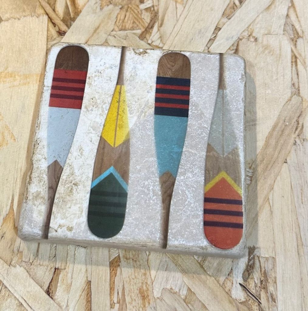 Marble Coaster- Four Oars - Lake Effect