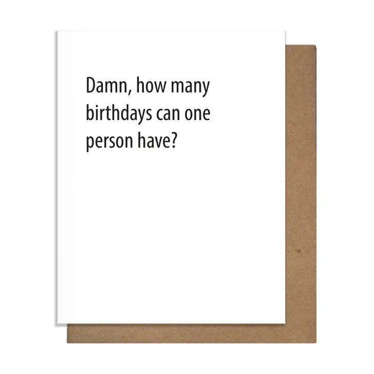 How Many Birthdays Card - Lake Effect