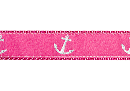 Pink Anchor Dog Collar and/or Leash by Preston - Lake Effect