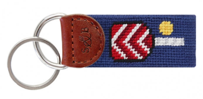 Pickleball Needlepoint Keyfob - Lake Effect