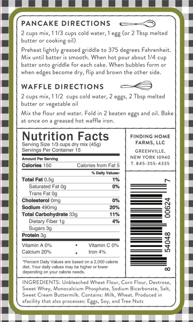 Buttermilk Pancake & Waffle Mix by Finding Home Farms - Lake Effect