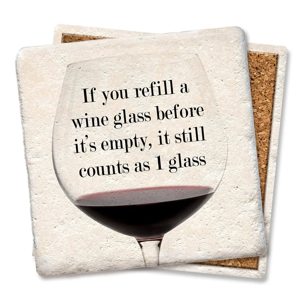 If you Refill a Wine Glass Coaster - Lake Effect