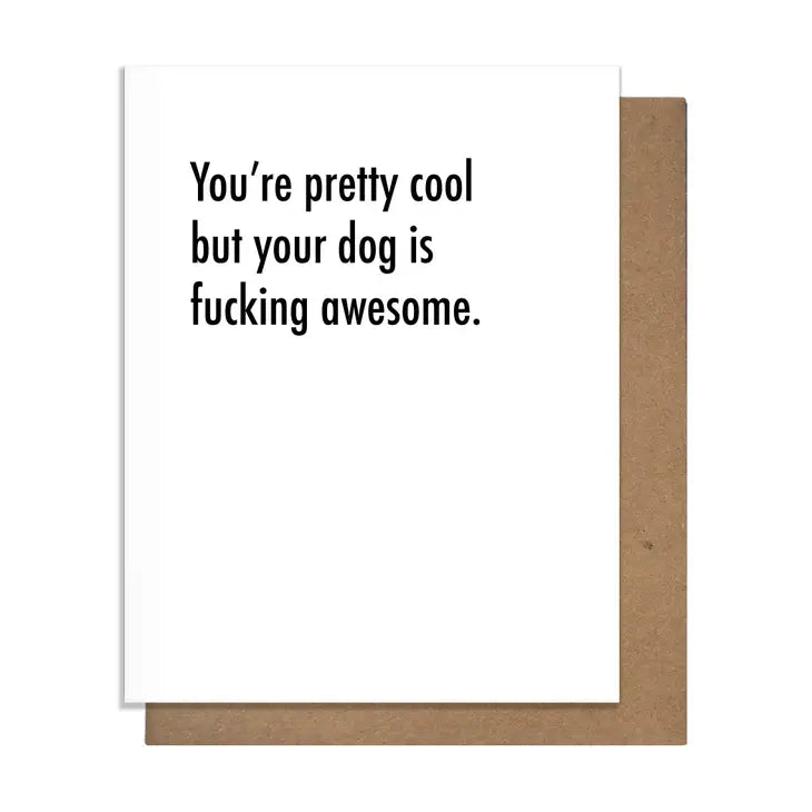 Awesome Dog Greeting Card - Lake Effect