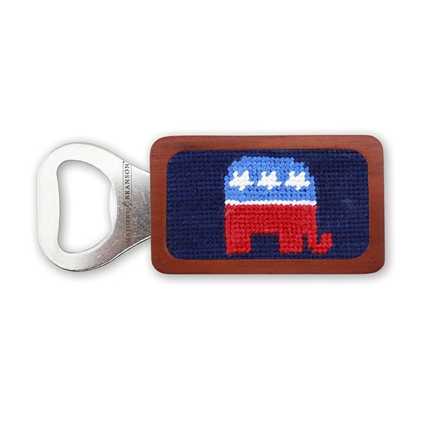 Republican Needlepoint Bottle Opener by Smathers & Branson - Lake Effect